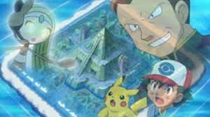 Meloetta, le temple englouti, Giovanni et Sacha...