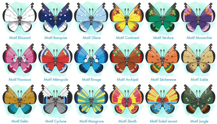 Pokémon XY - Motifs de Prismillon