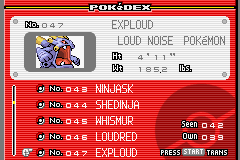 Pinball RS - Mode Pokedex