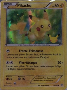 Carte holographique Pikachu