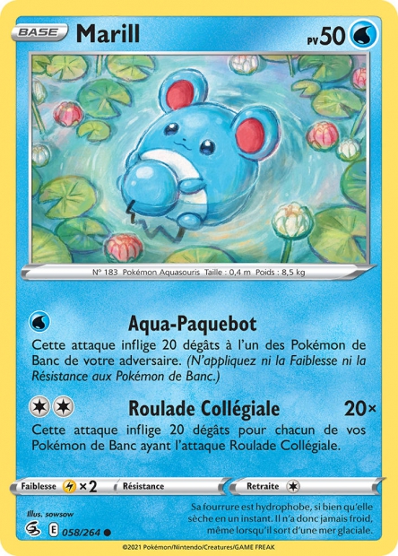 Marill (#58 de Poing de Fusion)