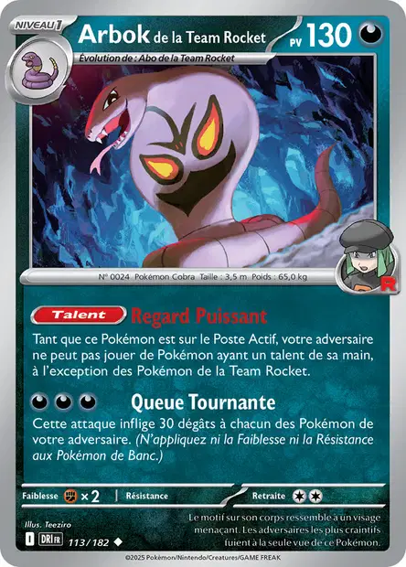 Arbok <small>de la Team Rocket</small>