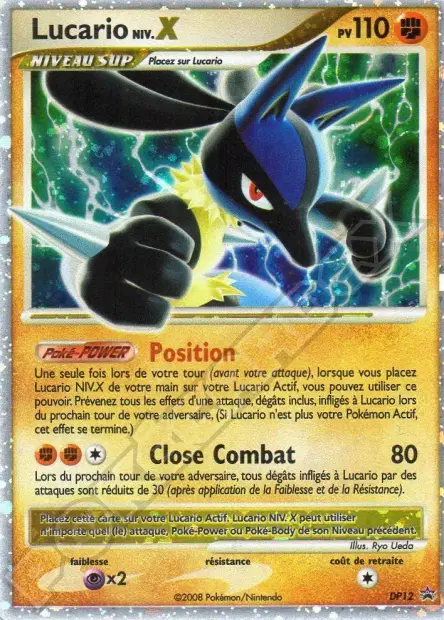 Lucario <small>NIV.</small><span style="color:gold">'''X'''</span>