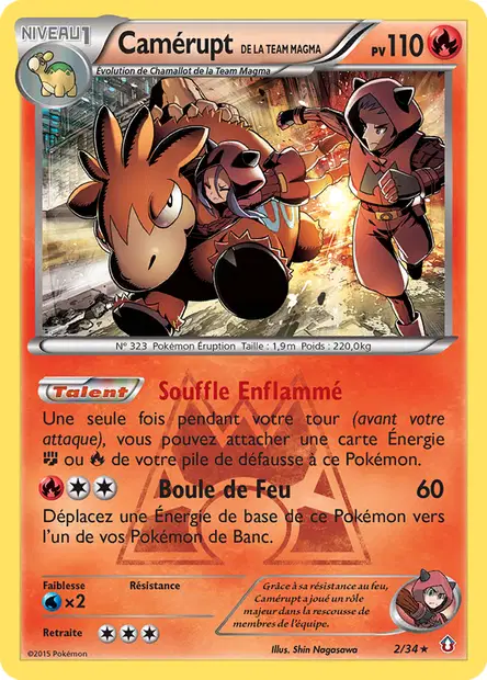 Camérupt <small>de la Team Magma</small>