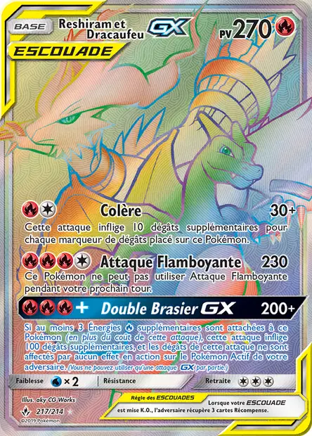 Reshiram et Dracaufeu