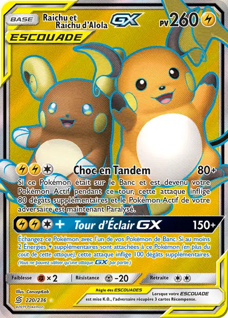 Raichu et Raichud'Alola