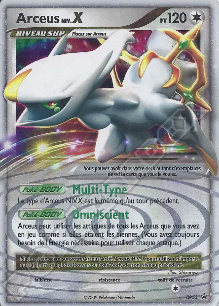 Arceus <small>NIV.</small><span style="color:gold">'''X'''</span>