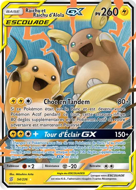 Raichu et Raichu d'Alola