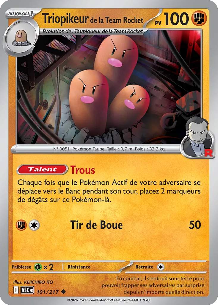 Triopikeur de la Team Rocket