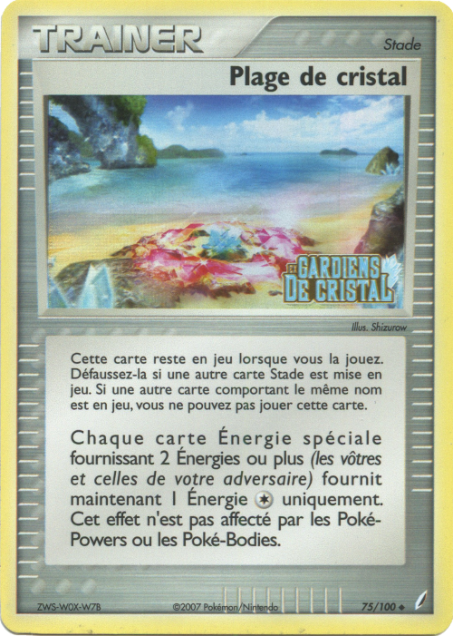 Plage de cristal