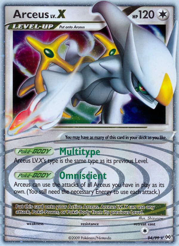 Arceus LV.'''''X'''''
