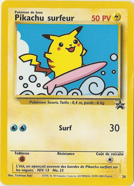 Pikachu surfeur