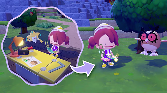 Décorations étoilées dans Pokémon Pokopia
