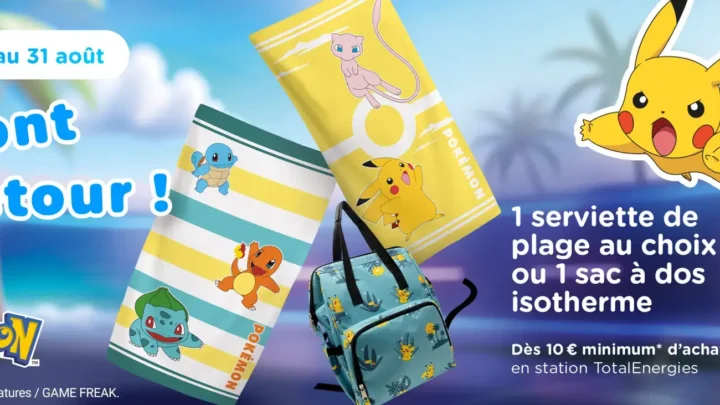 Affiche de l'opération Pokémon chez TotalEnergies