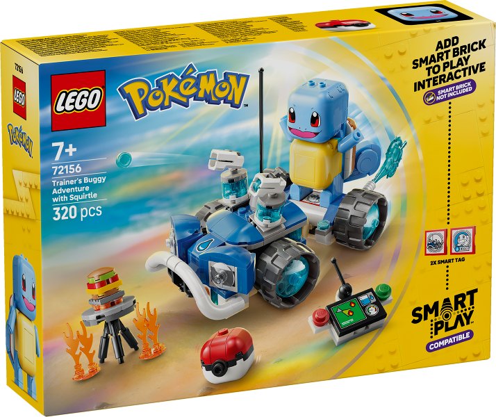 LEGO Pokémon SMART Play : Aventure de Carapuce avec le buggy du Dresseur (72156)