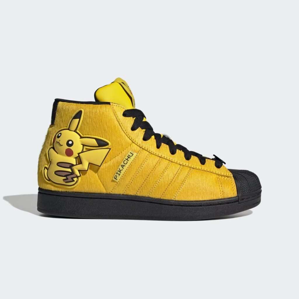 Sneakers montantes adidas aux couleurs de Pikachu