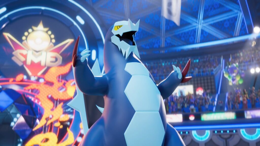 Glaivodo dans l'arène de Pokémon Champions