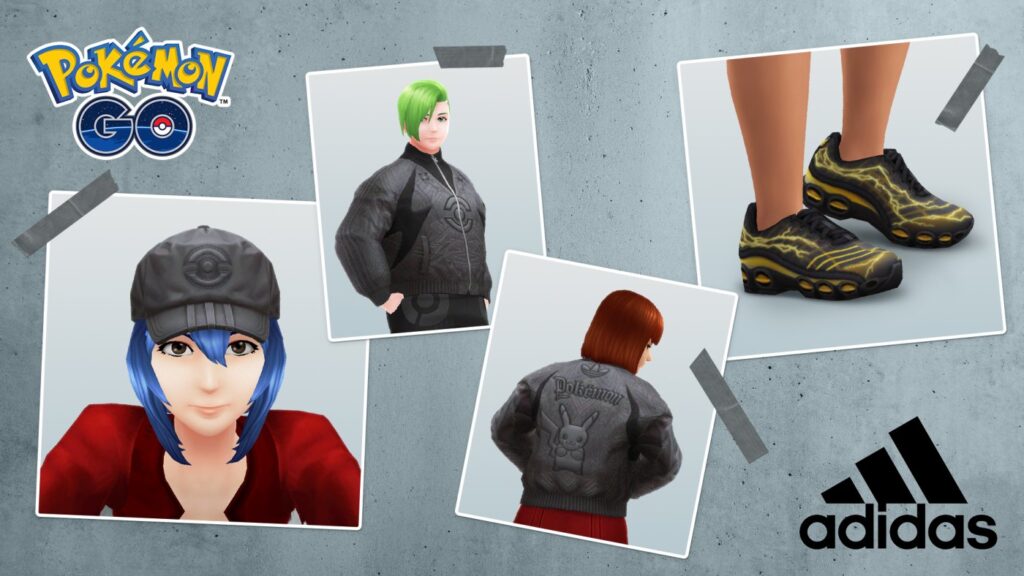 Objets d'avatar adidas dans Pokémon GO