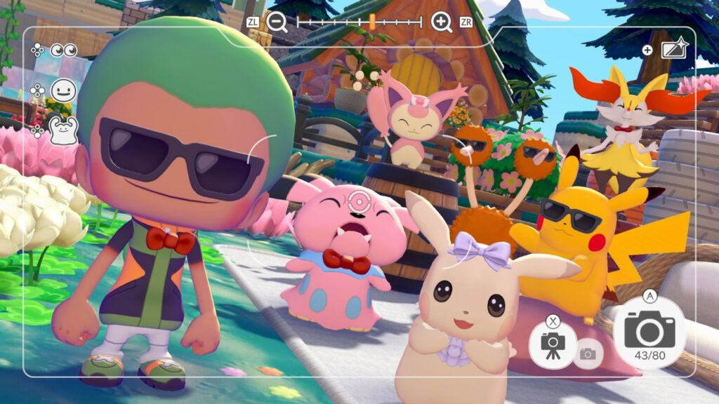 Skitty, Roussil et d'autres Pokémon accessoirisés dans Pokémon Pokopia
