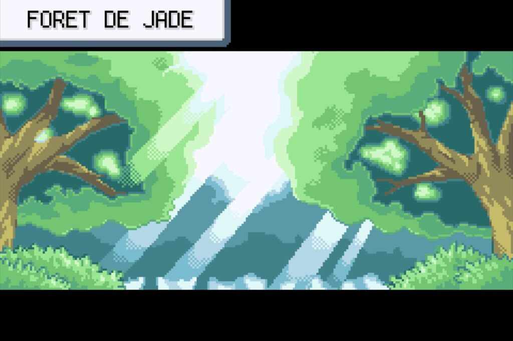 La Forêt de Jade dans Pokémon Version Rouge Feu et Vert Feuille sur Nintendo Switch