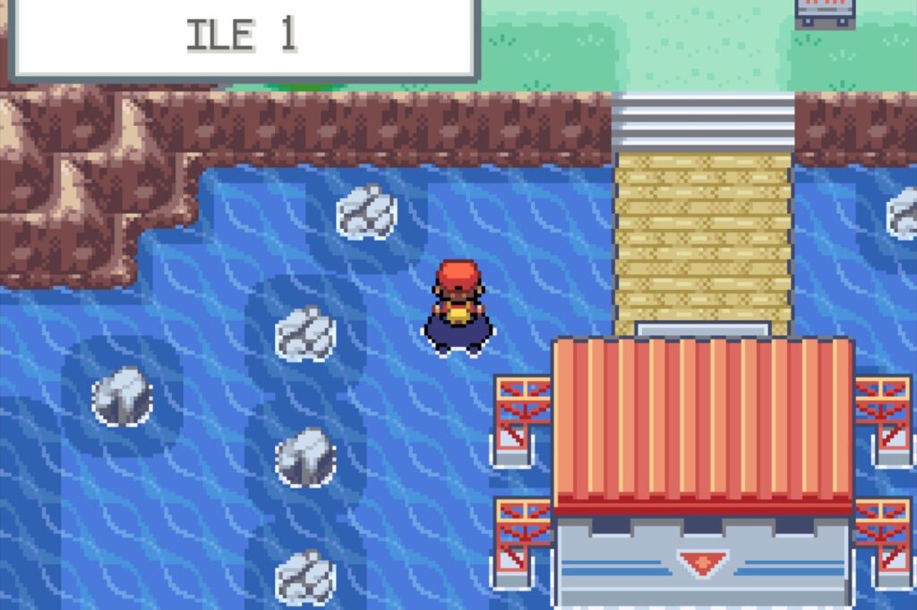 L'Île 1 des Îles Sevii dans Pokémon Version Rouge Feu et Vert Feuille