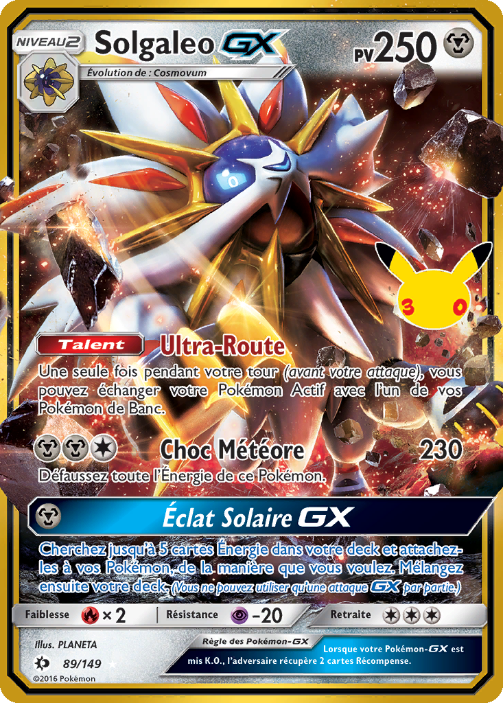 Solgaleo GX — 30ᵉ Anniversaire