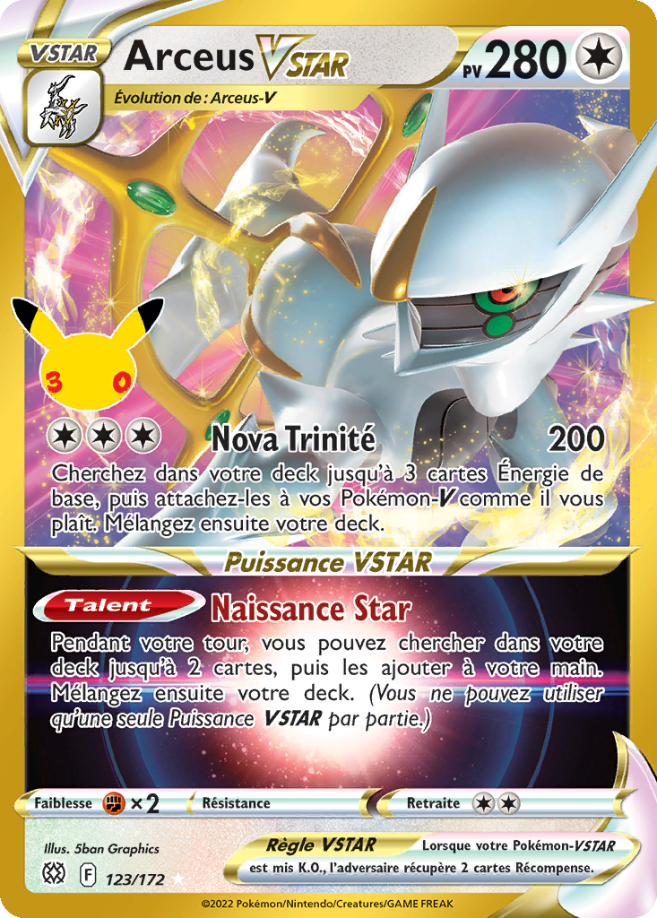 Arceus VSTAR — 30ᵉ Anniversaire