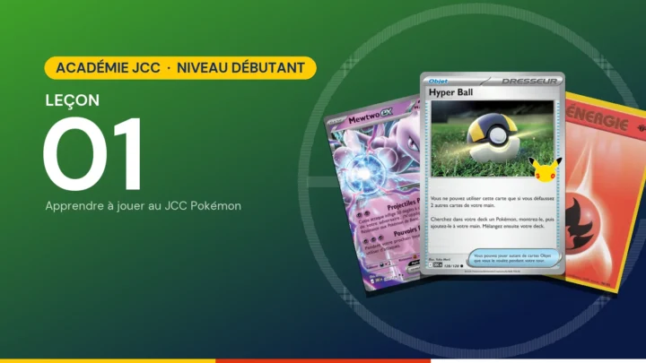 Académie JCC Pokémon, leçon 1 : Le matériel, les cartes et le but du jeu