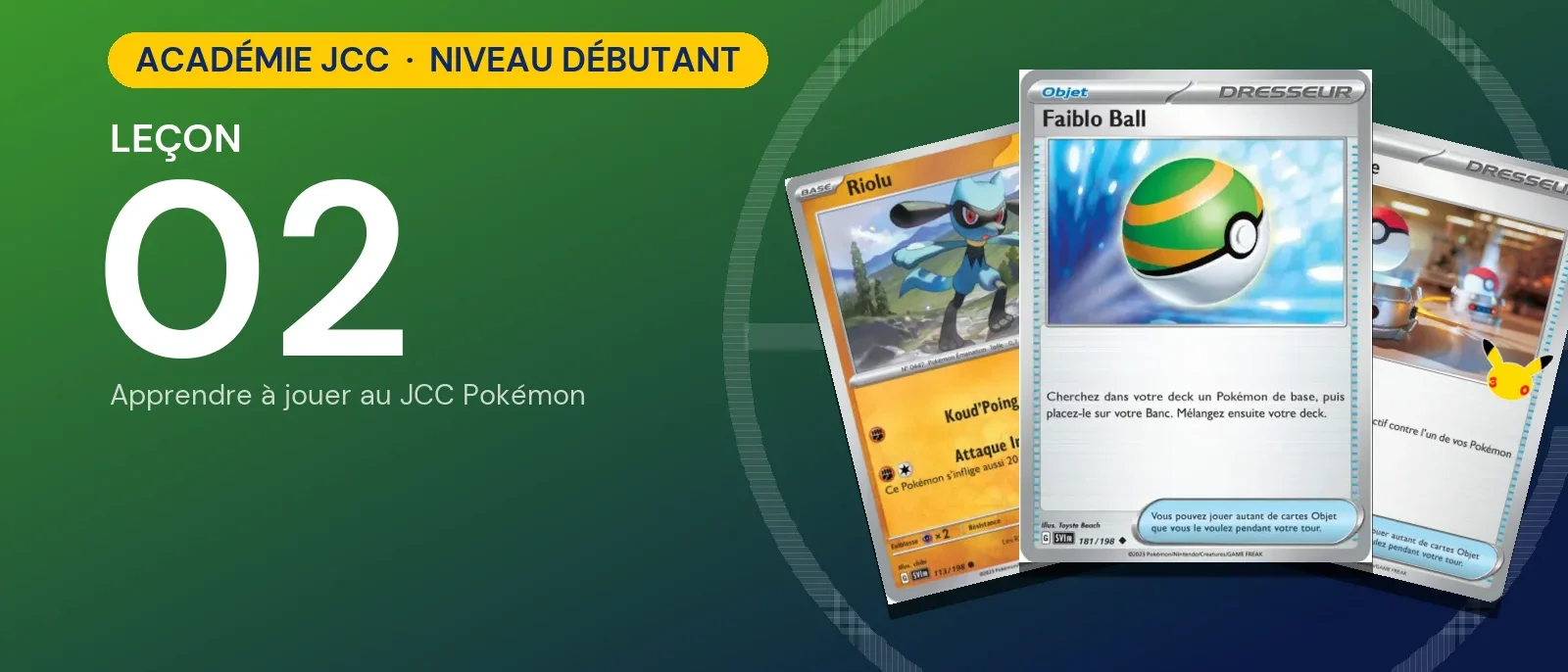 Académie JCC Pokémon, leçon 2 : Mise en place et déroulement d'un tour