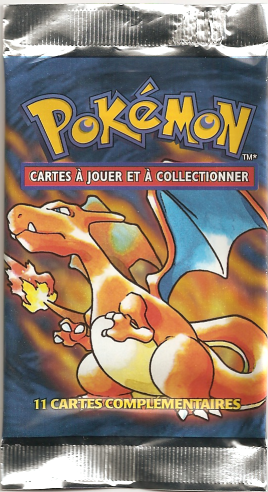 Booster vintage de 1999 à l'effigie de Dracaufeu