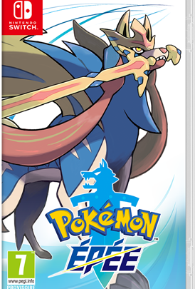 Jaquette française de Pokémon Épée, avec Zacian