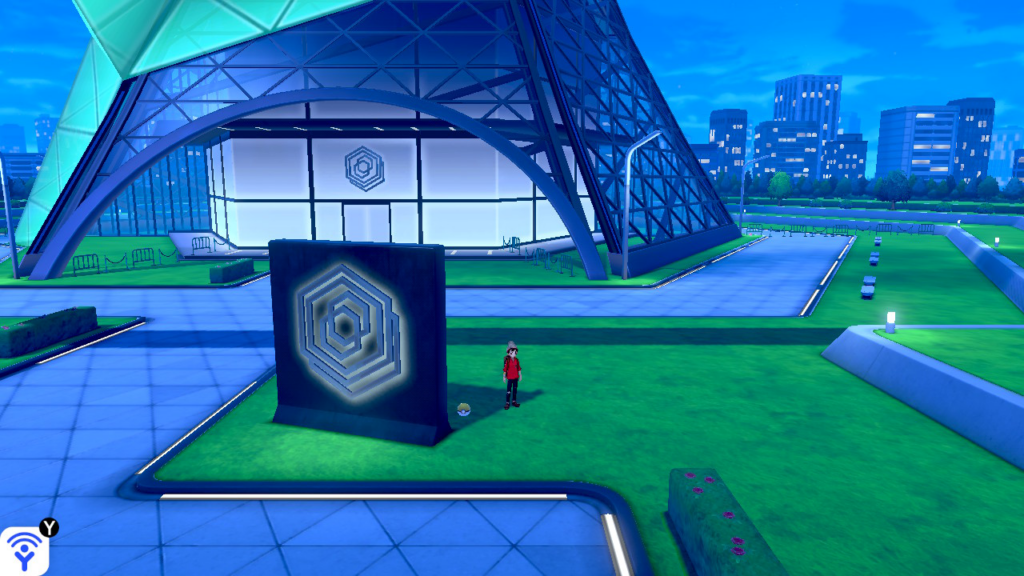 Winscor, la plus grande ville de Galar, et son immense stade.