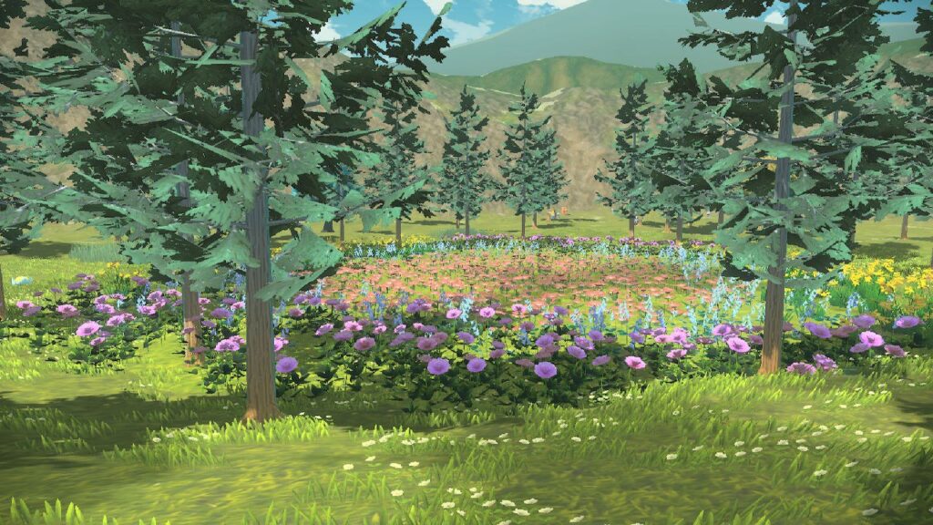 A flower field in Hisui.