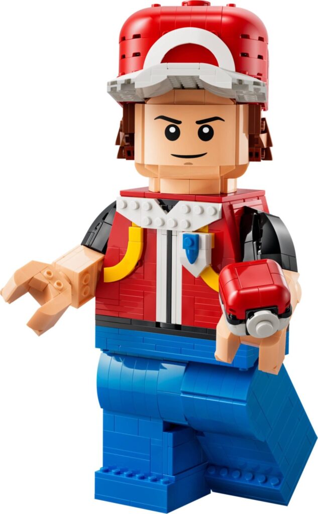 LEGO Pokémon Minifigurine de Red grand format (40868), le set monté