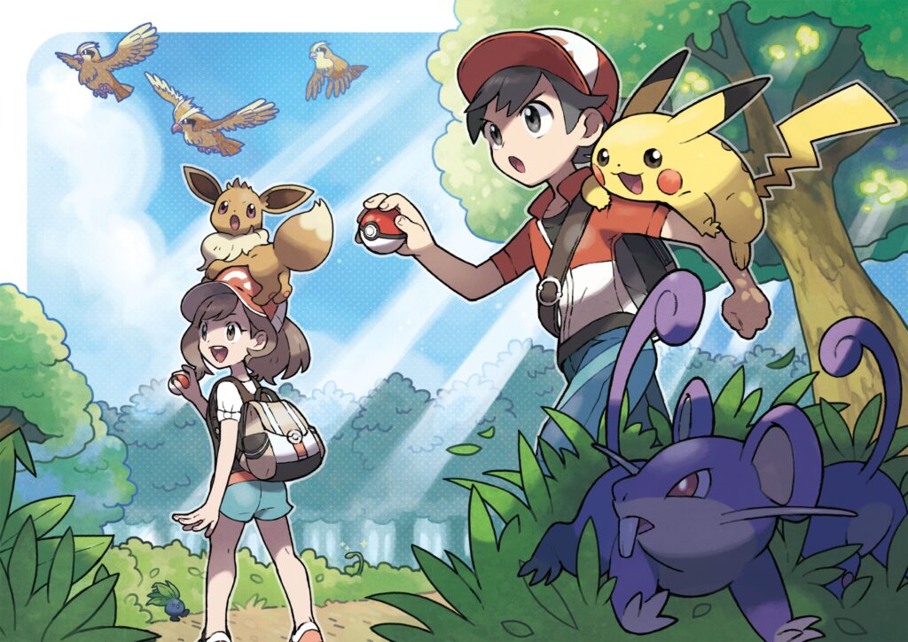 Kanto revisité : les Pokémon sauvages sont visibles sur la carte.