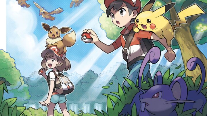 Artwork des Pokémon sauvages de Kanto dans Let’s Go