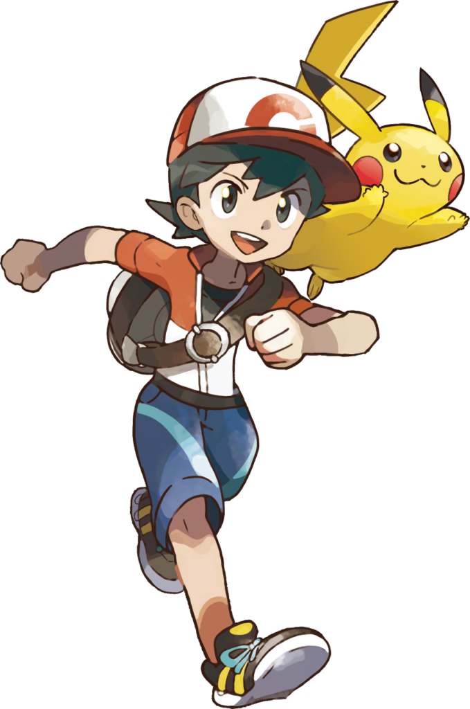 Le héros de Let’s Go et son Pikachu.