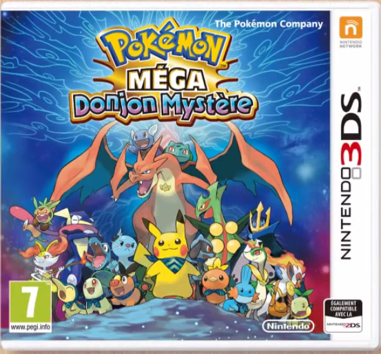La jaquette française de Pokémon Méga Donjon Mystère.
