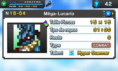 La fiche de Méga-Lucario.