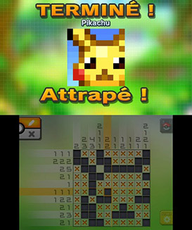 Une grille réussie : le Pokémon rejoint la collection.