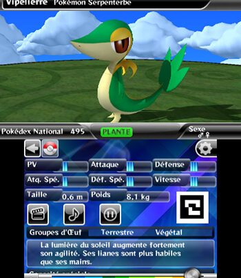 La fiche de Vipélierre dans le Pokédex 3D Pro