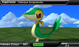 Vipélierre dans le Pokédex 3D