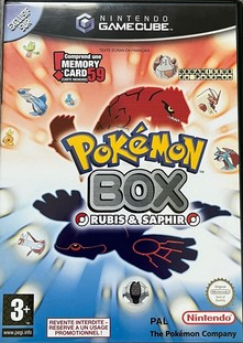 La jaquette de Pokémon Box Rubis & Saphir