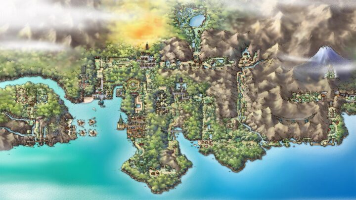 Carte de la région de Johto dans Or HeartGold et Argent SoulSilver