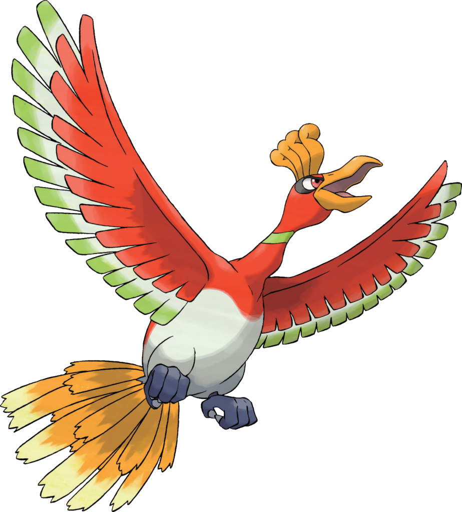 Ho-Oh, mascotte d’Or HeartGold.