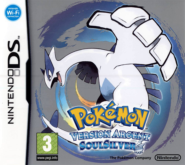 Jaquette d’Argent SoulSilver, avec Lugia.