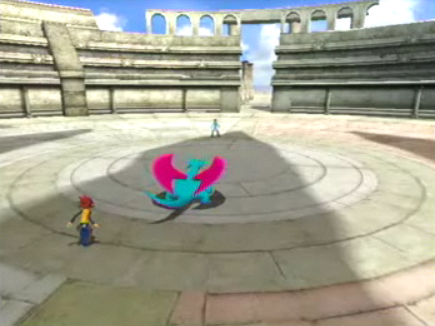 Un combat dans un Colosseum de Rhode.