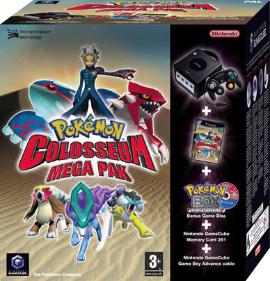Le Mega Pak européen, vendu avec le câble GameCube-Game Boy Advance.