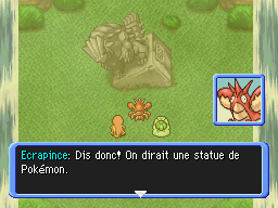 La statue de Groudon.