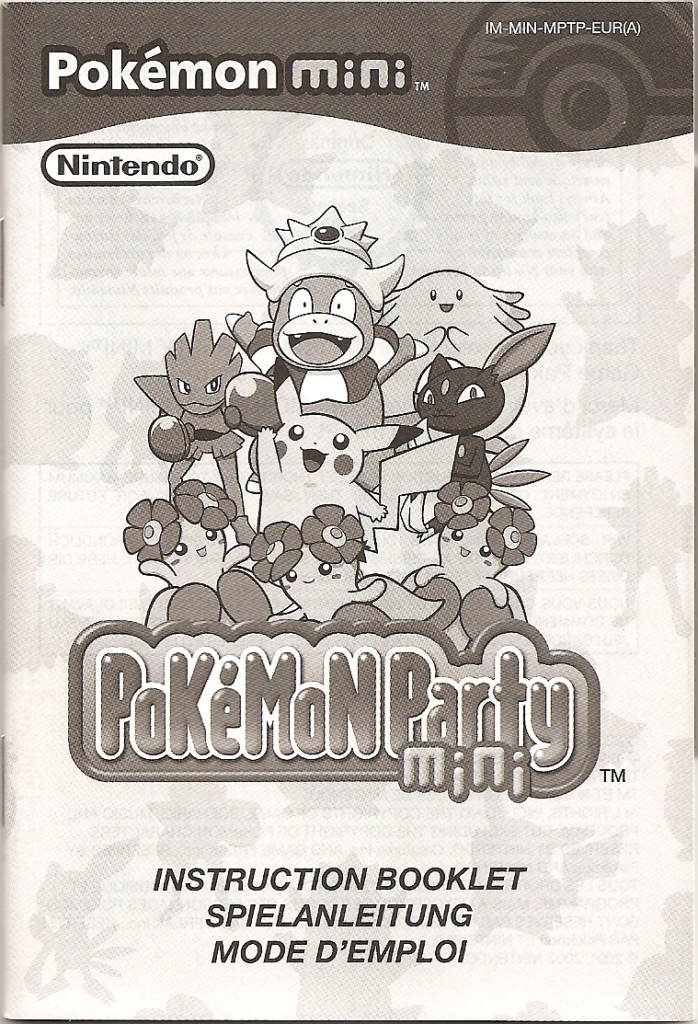 Le manuel de Pokémon Party mini.